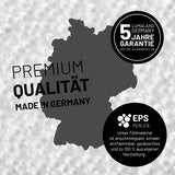LUMALAND Sitzsack Interior Line Hellgrau mit 300l EPS-Perlenfüllung, Made in Germany, 5 Jahre Garantie, weicher Leinenlook Bezug.