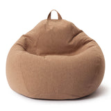 LUMALAND Comfort Line XXL Sitzsack in Braun mit 315 L EPS-Perlen, 100x120x50 cm, formstabil und waschbar Bodenkissen.