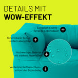 LUMALAND Sitzsack-Sofa Sessel Türkis mit abnehmbarem Bezug, extrastarken Nähten, verdecktem Reißverschluss und wasserabweisendem Material.