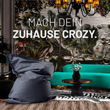 LUMALAND Sitzsack Classic XXL (380 L) in Stahlgrau, modern, für drinnen & draußen, XXL-Größe mit langlebigem, pflegeleichtem Material.
