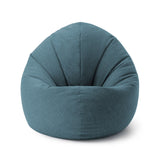 LUMALAND Sitzsack Interior Line, runder Indoor-Sitzsack 300l Füllung, 120x80x75 cm, aquamarin, leinenähnlicher Stoff, komfortabel und flexibel.