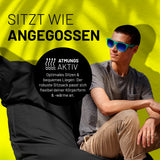 LUMALAND Sitzsack Classic XXL (380 L) in Schwarz, atmungsaktiv, flexibel anpassbar, für bequemes Sitzen und Liegen drinnen & draußen.