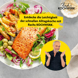 Rachs KOCHWERK Heißluft-Fritteuse Digital 4,2l grau mit Erinnerungsfunktion für vielseitiges Kochen und einfache Reinigung.