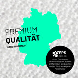 LUMALAND Sitzsack Classic XXL (380 L) mit hochwertigen EPS-Perlen, Made in Germany, für drinnen und draußen in Stahlgrau.