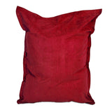 LUMALAND XXL Microvelours Sitzsack 380L in Rot, 140x180 cm, wasserfest, abziehbarer Bezug, Indoor- und Outdoor-Einsatz.