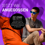LUMALAND Sitzsack Classic XXL (380 L) in Orange, atmungsaktiv, flexibel, für drinnen & draußen, passt sich Körperform und Wärme an.