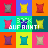 LUMALAND Sitzsack Classic XXL (380 L) dunkelblau stilvoll, bequem für In- & Outdoor mit extrastarken Nähten und pflegeleichtem Material.